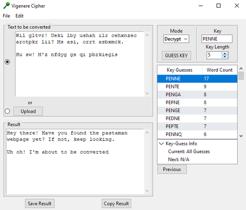 Vigenere Cipher Tool
